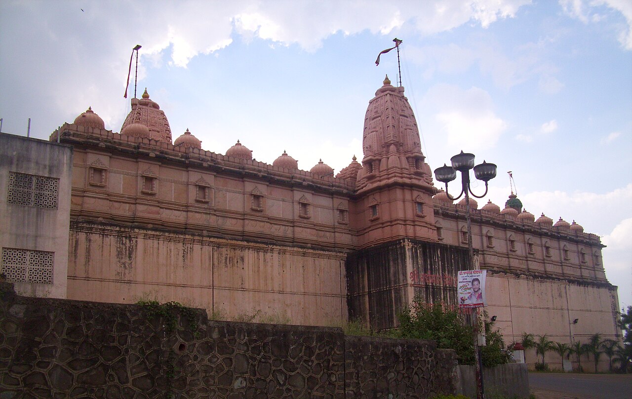 Nakoda Dham Jain temple with carved shikhara spires