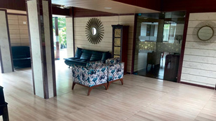 Community lounge with sofas